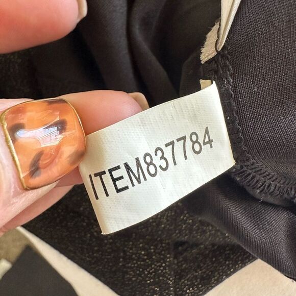 Boston Proper Speckled Metallic Bronze Fan Pleats Cap Sleeve Sheath Dress L - Picture 9 of 11